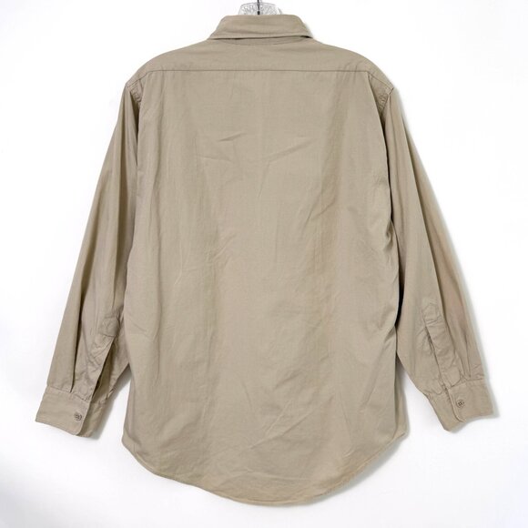 VTG Flying Cross De Luxe Poplin Long Sleeve Shirt Navy Army Uniform Workwear - Picture 5 of 6